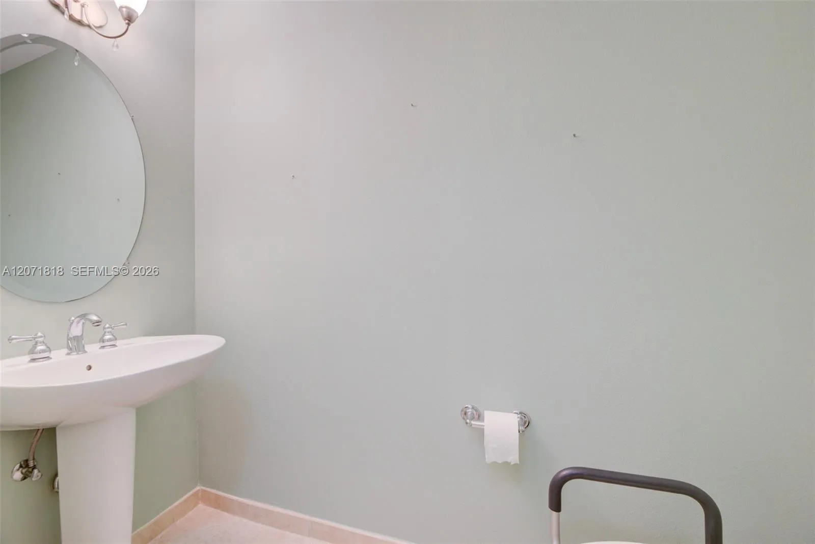 Half bath to right of front door as you enter