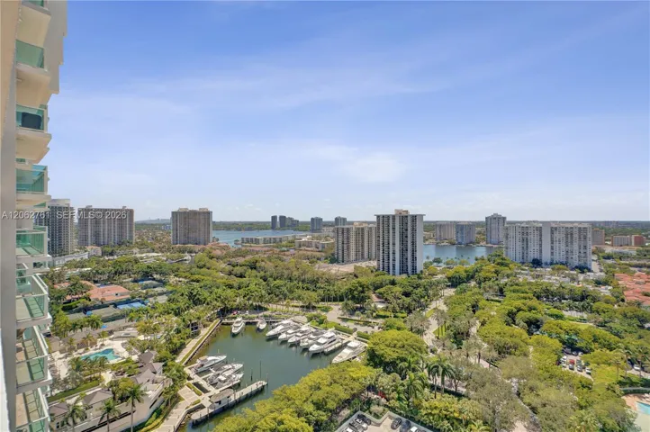 View of the marina and Lake Maule.