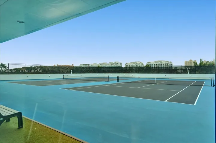 Tennis courts.