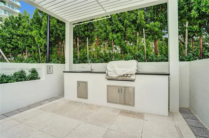Barbecue area.