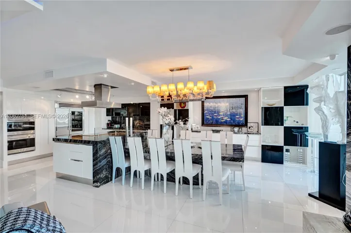 Marble dinning table for 12.