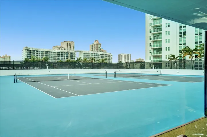 Tennis courts.