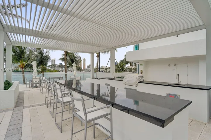 Barbecue area.
