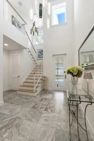 Grand Entrance with custom chandelier