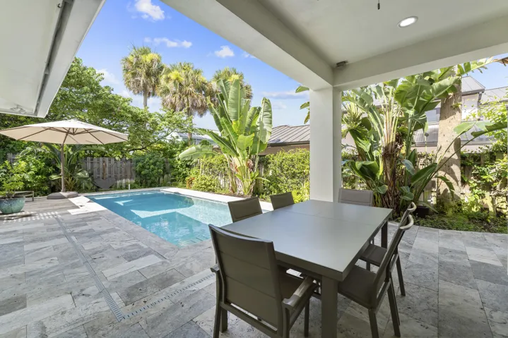 Outdoor area off Sitting area & Kitchen