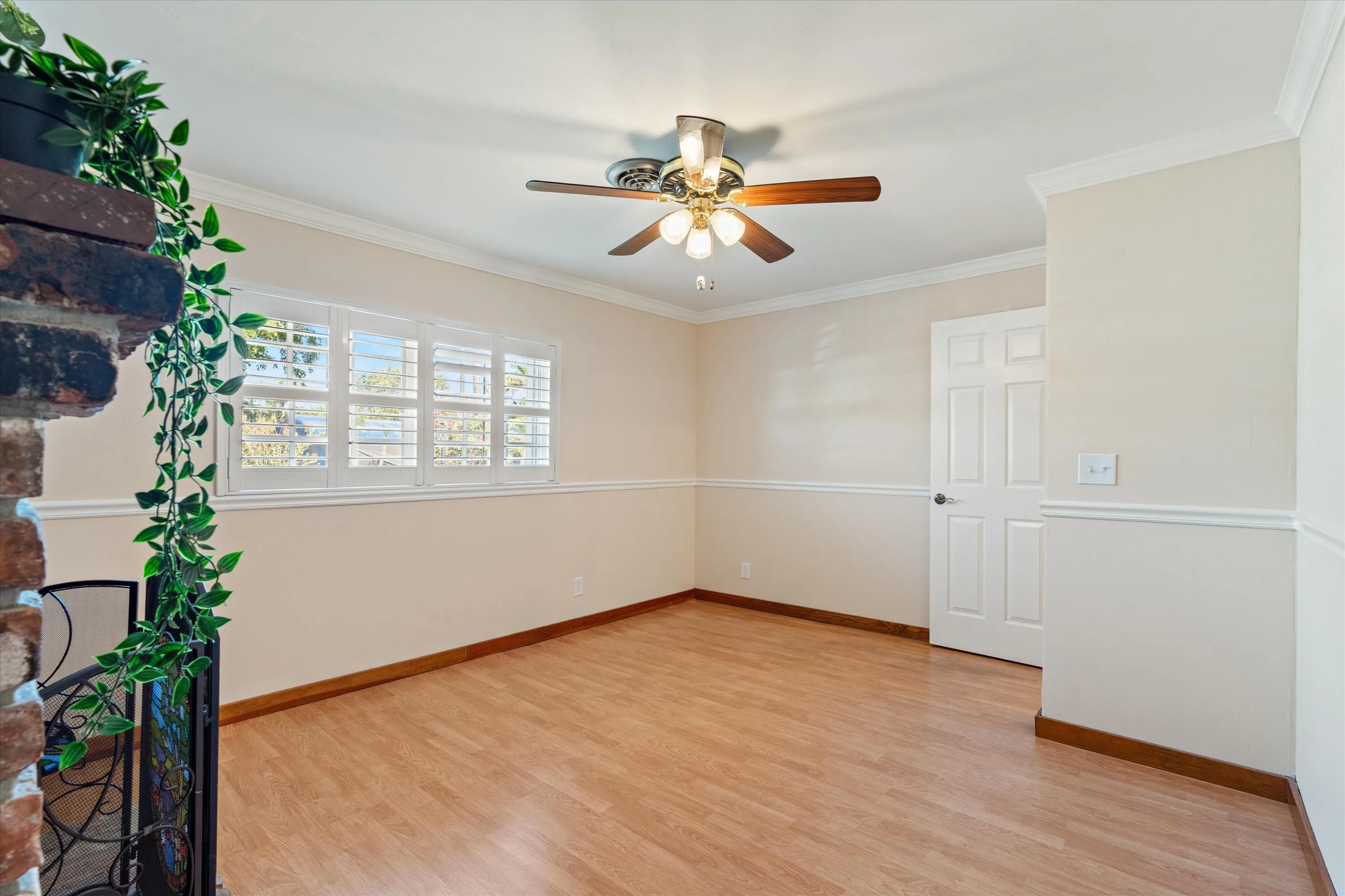 DEN/ HOME OFFICE WITH FIREPLACE