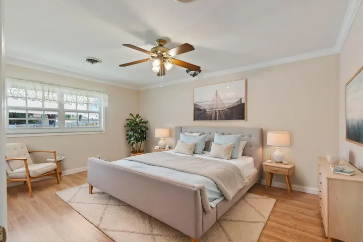 PRIMARY BEDROOM STAGED