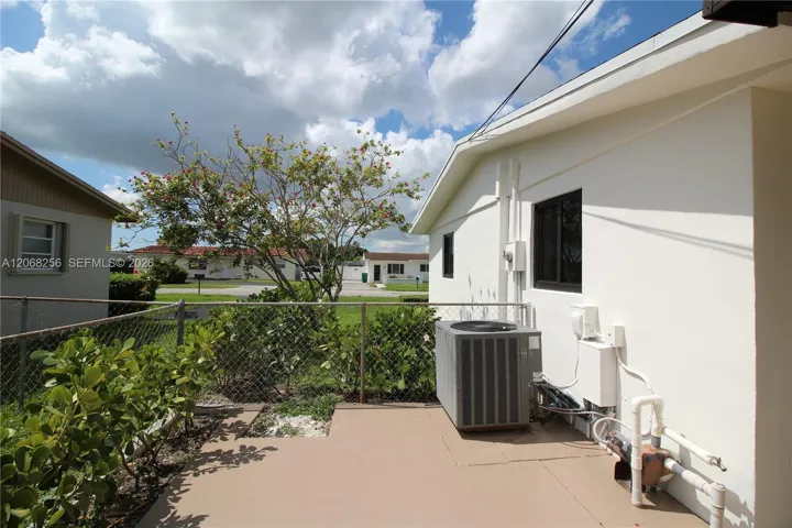 East side of house