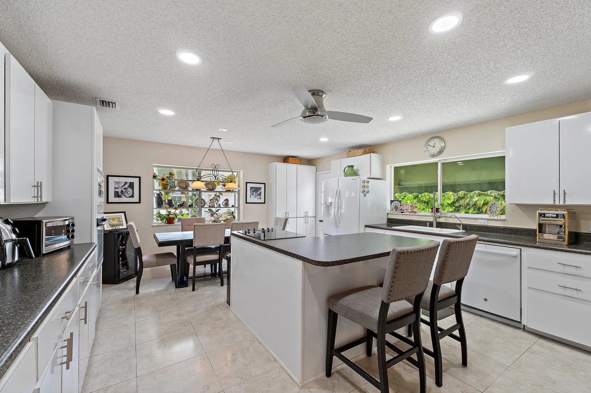 full pantry, breakfast nook + picture window