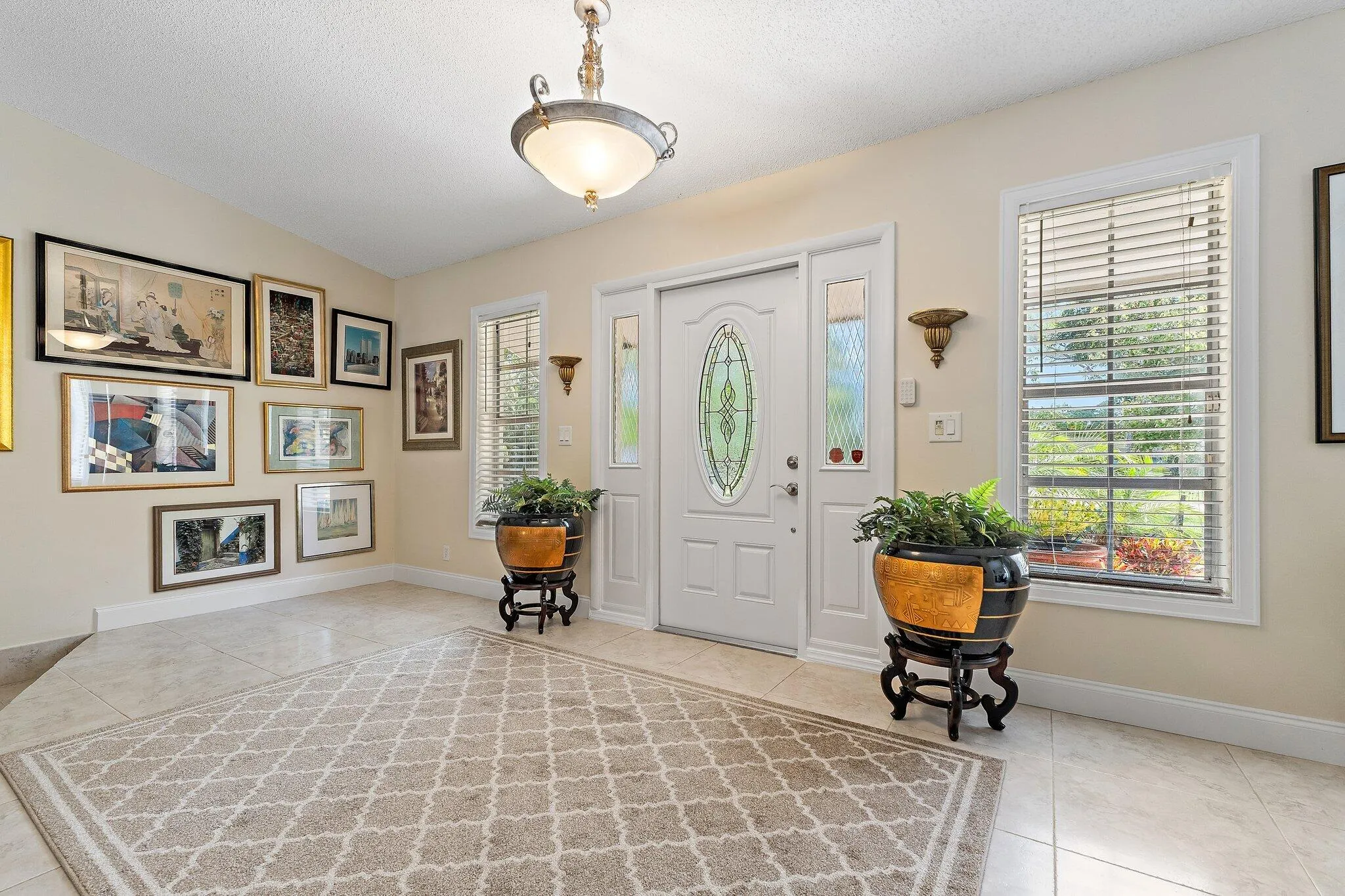 porcelain tile throughout main living area
