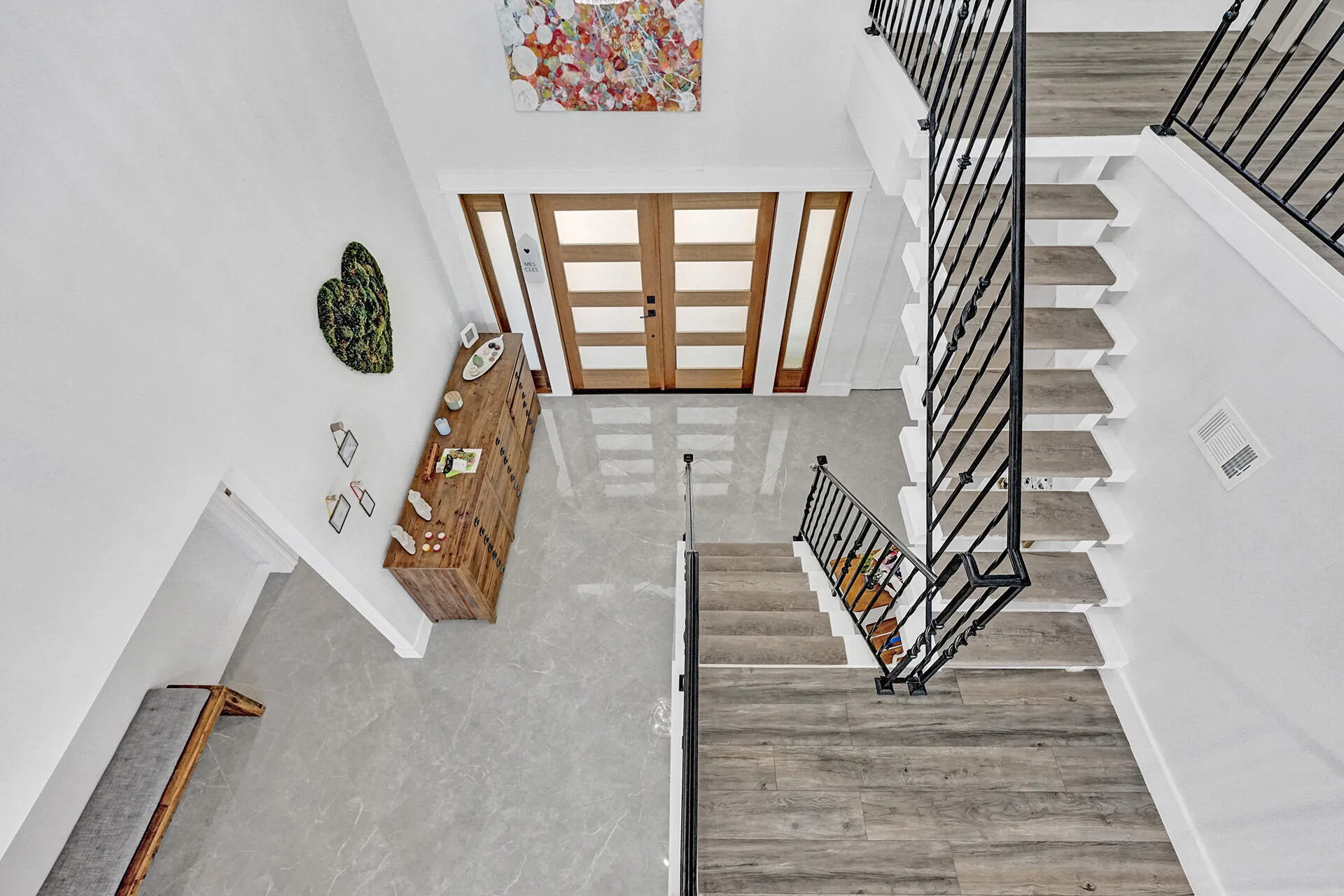 view from upstairs