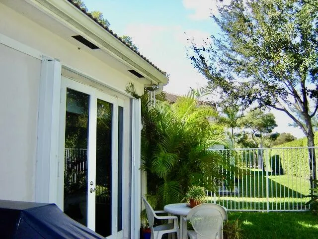 Fenced in back yard with no rear neighbors.