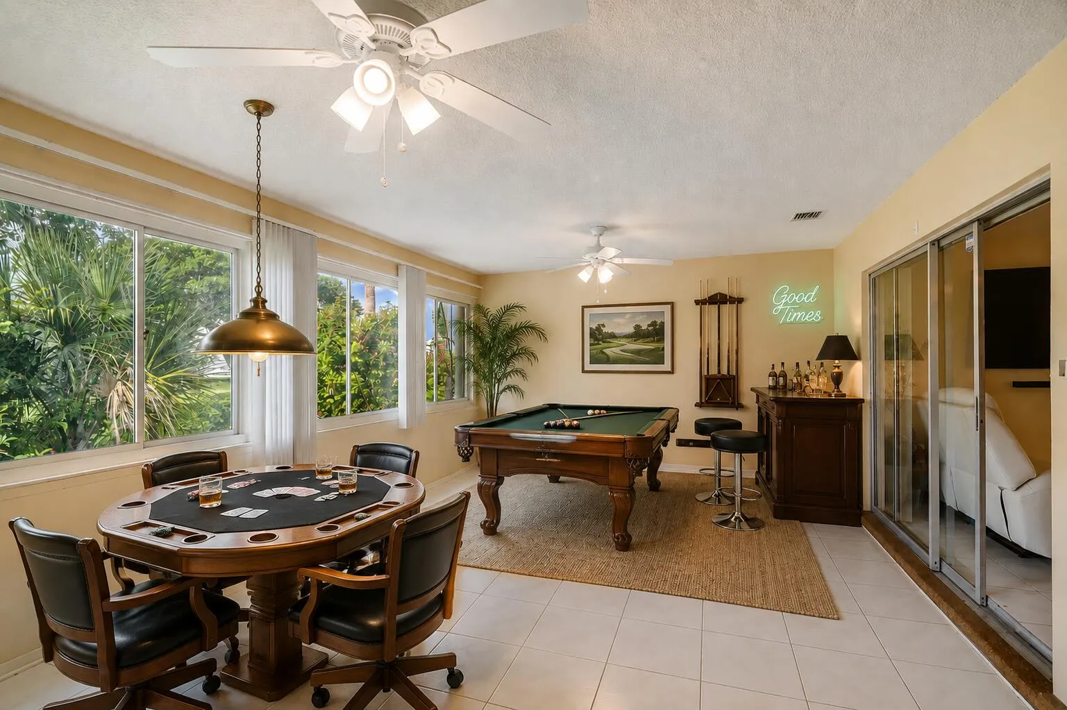 virtually converted to a game room