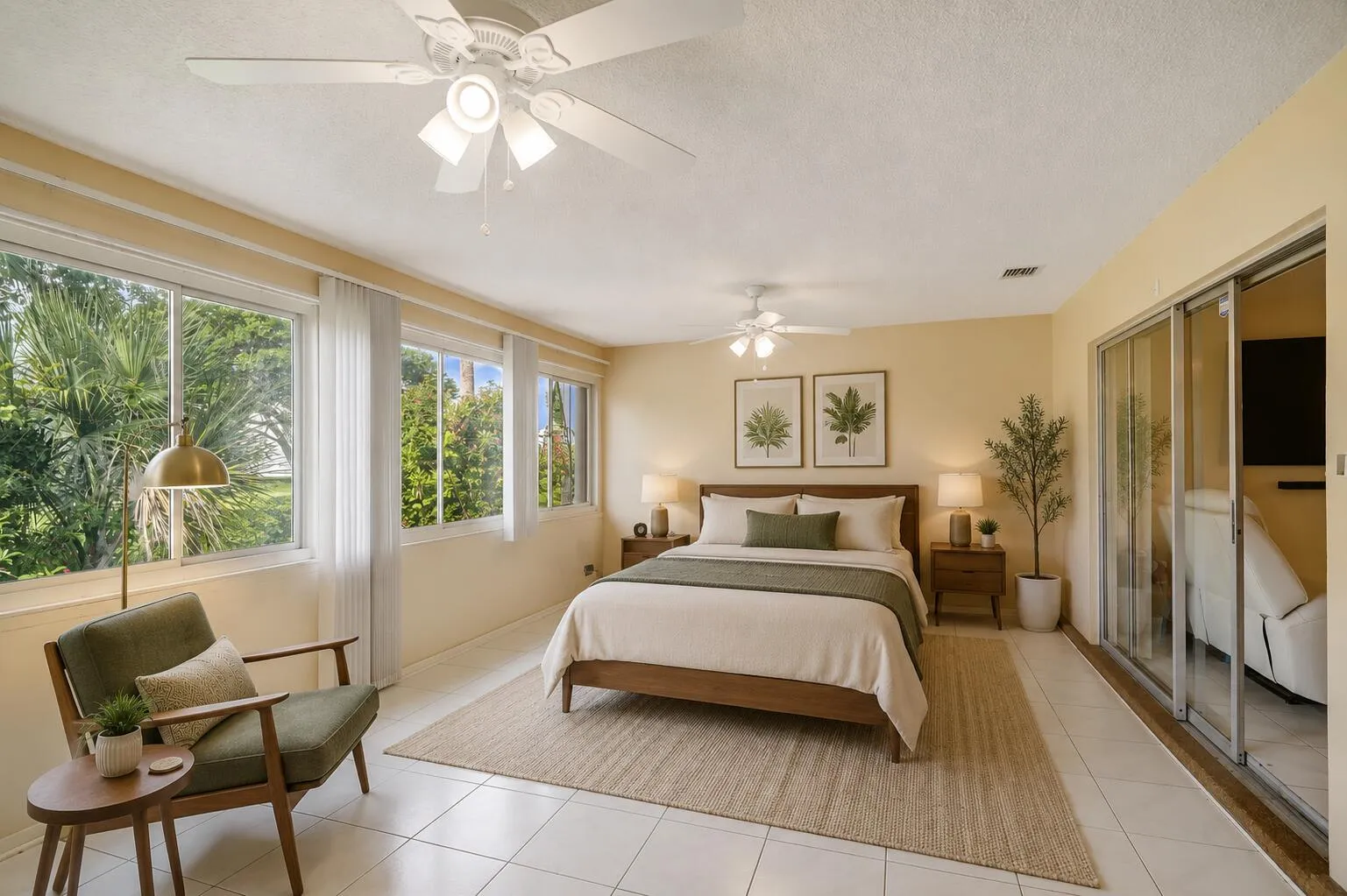 virtually converted to a second bedroom