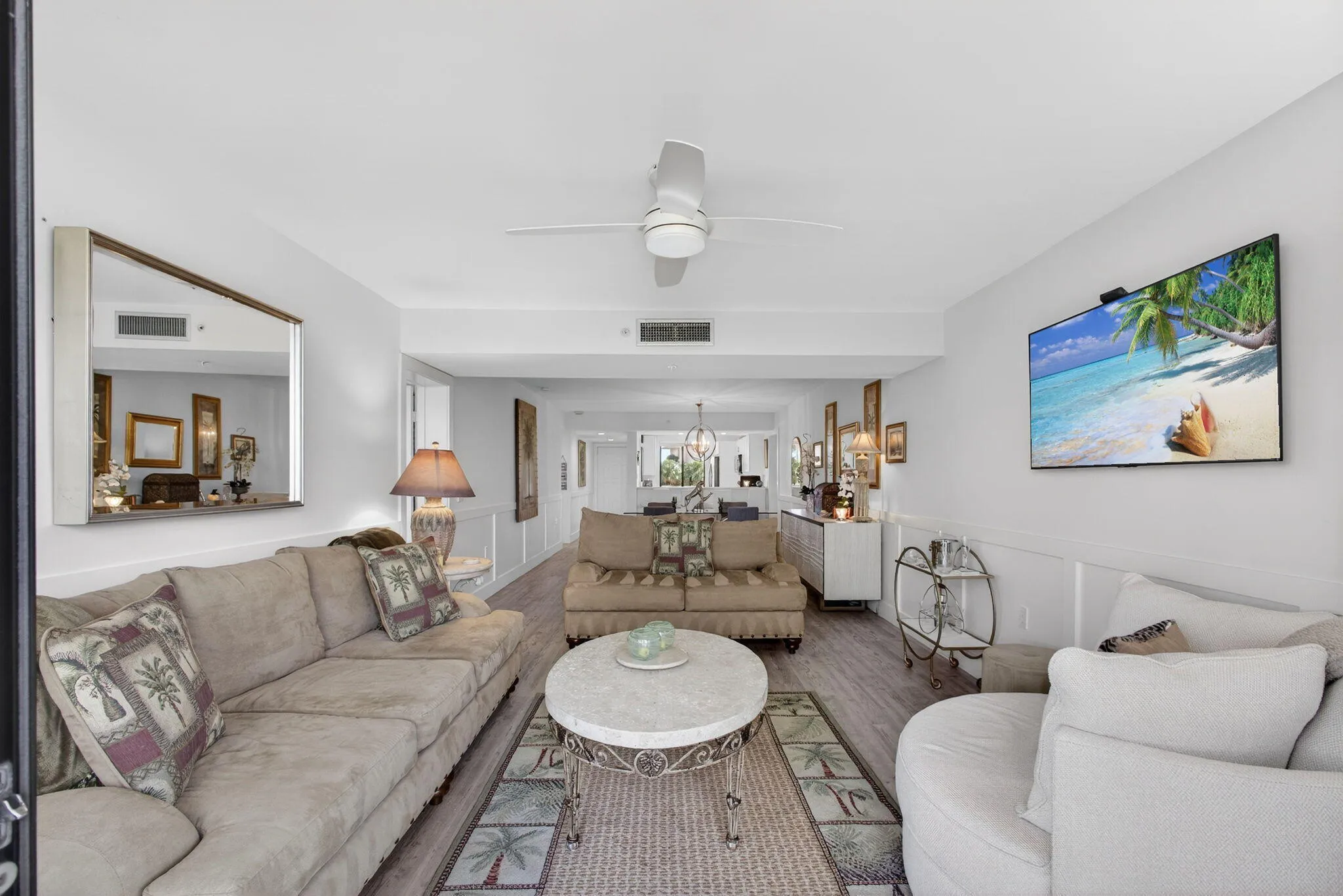 LIVING ROOM THROUGH TO KITCHEN