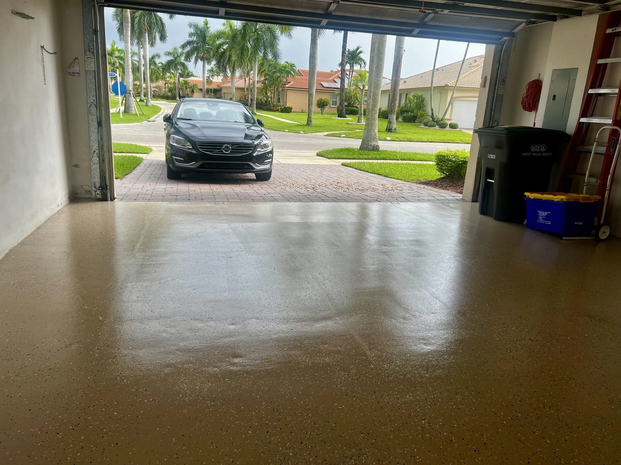 Beautiful and brand new epoxy floor