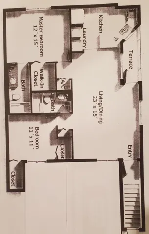 Two assigned parking. No garage. Additional storage room.