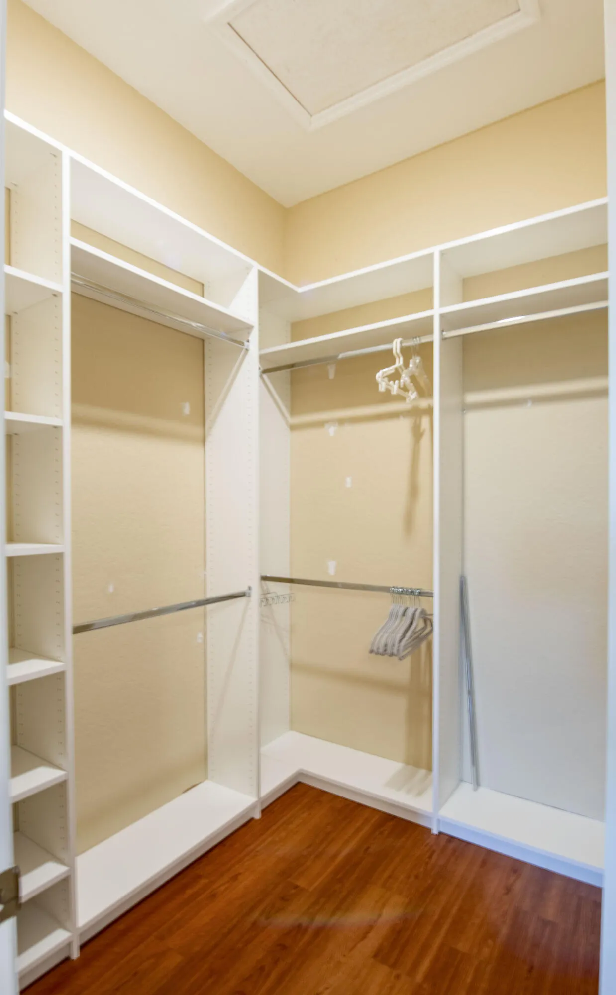 Walk in closet master bedroom