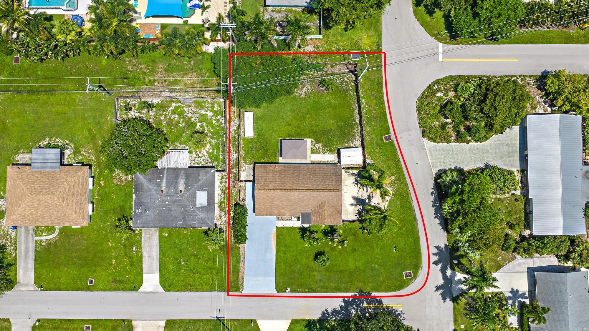 Over 1/4 acre lot