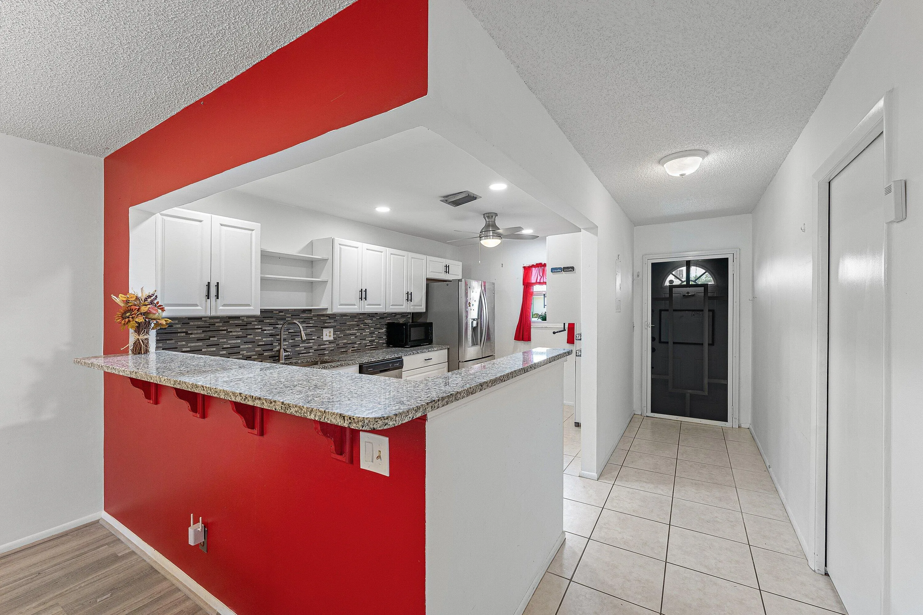 View facing kitchen
