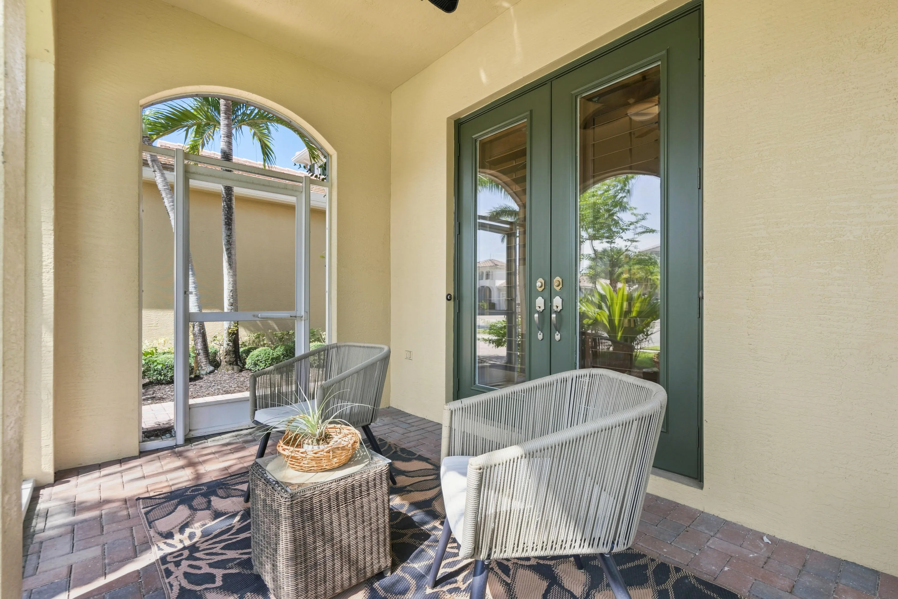 Front porch off Den