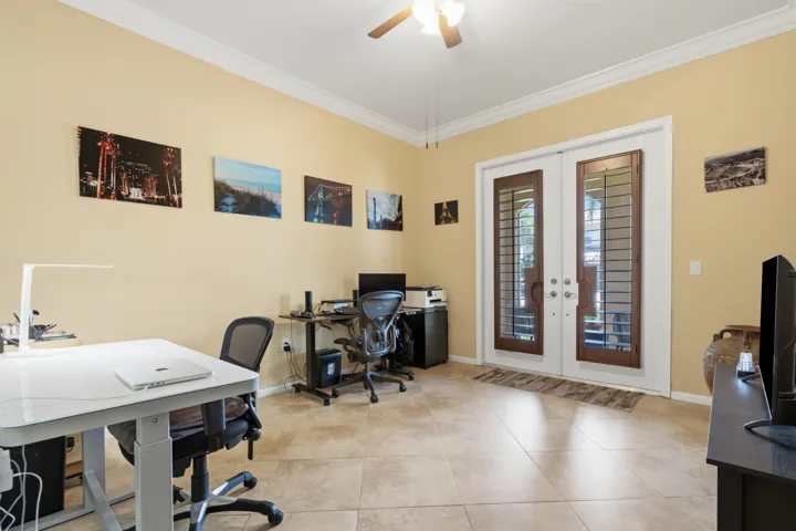 Downstairs den