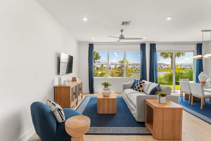 Stock photos represent builder's floorplan