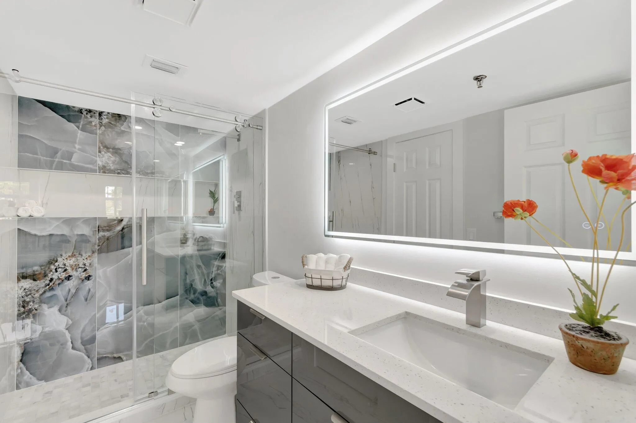 Guest Bathroom with Hall/Bedroom Access