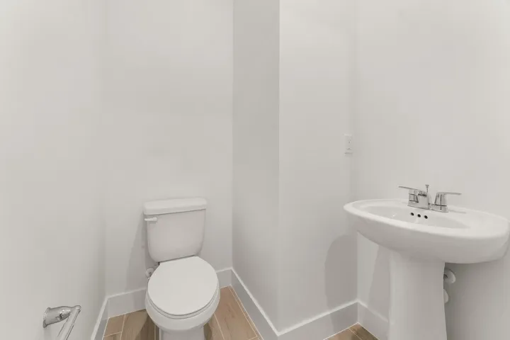 Stock photos represent builder's floorplan