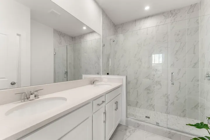 Stock photos represent builder's floorplan
