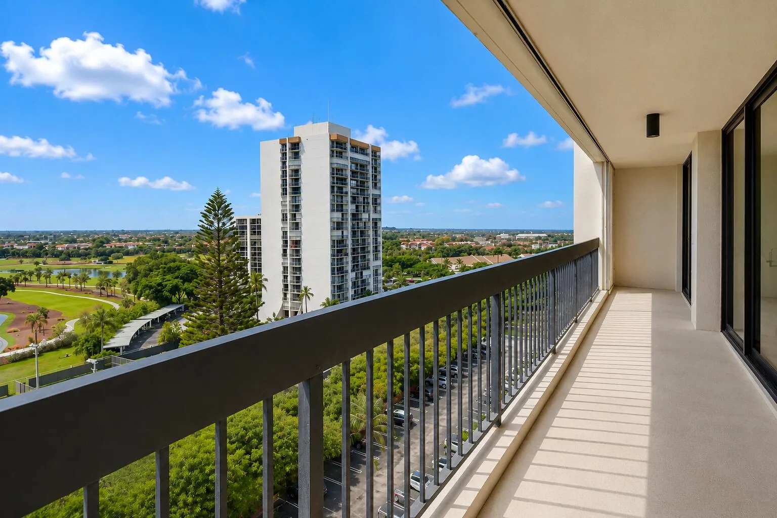Balcony from Den / 2nd Bedroom to 1st Bedroom.