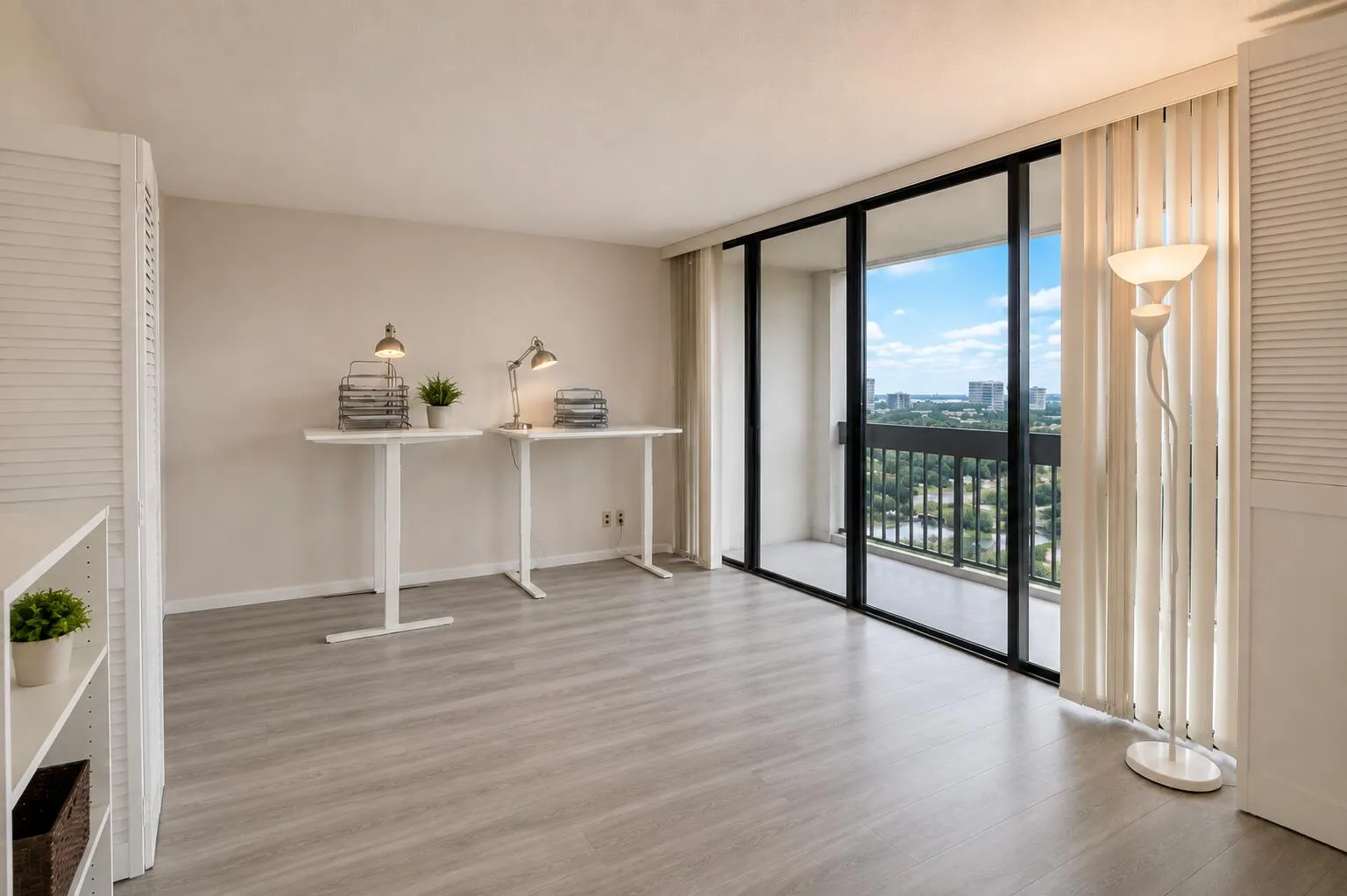 Den / 2nd Bedroom with View. Sliding Glass Door access to Large Balcony.