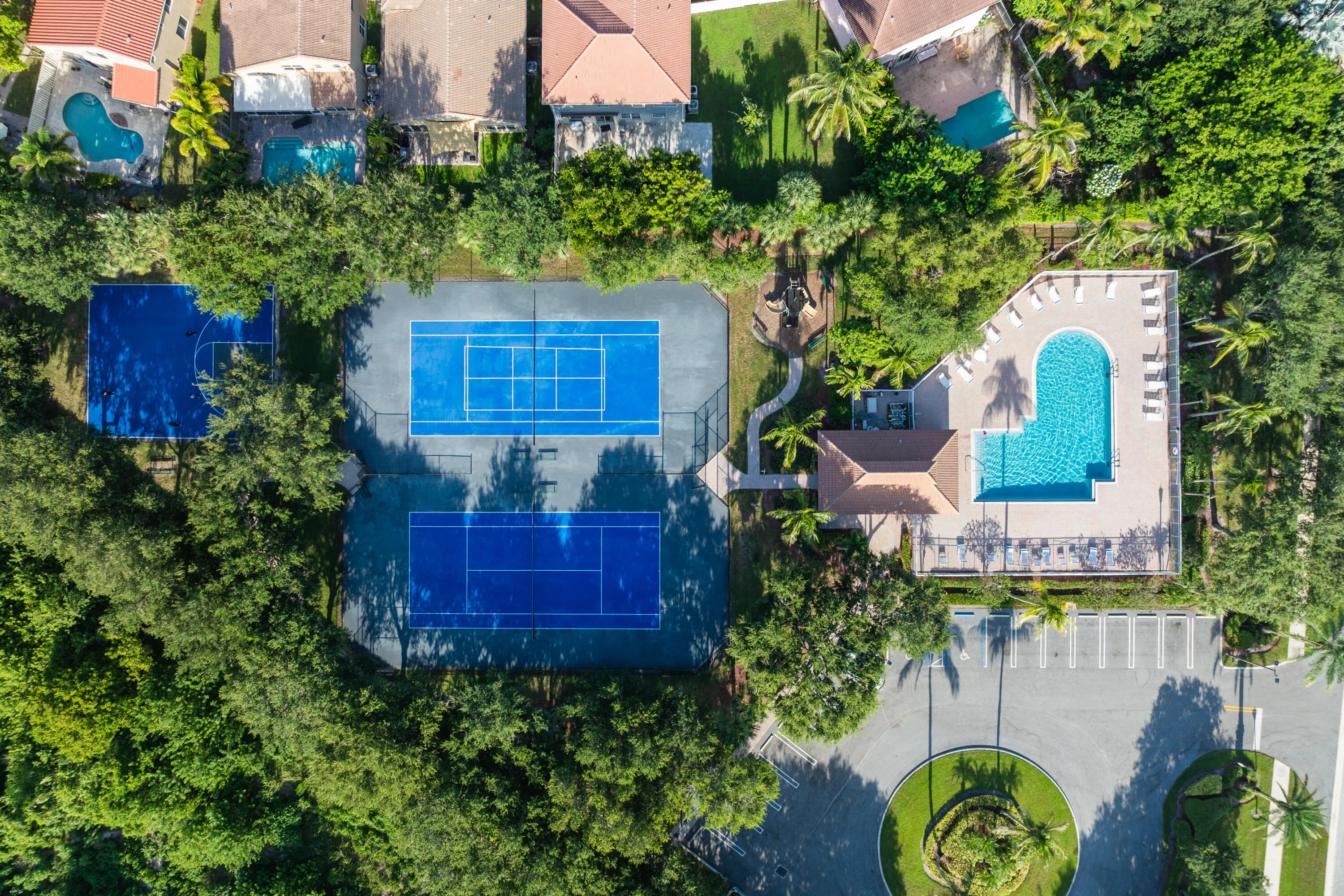 Aerial Pool / Tennis