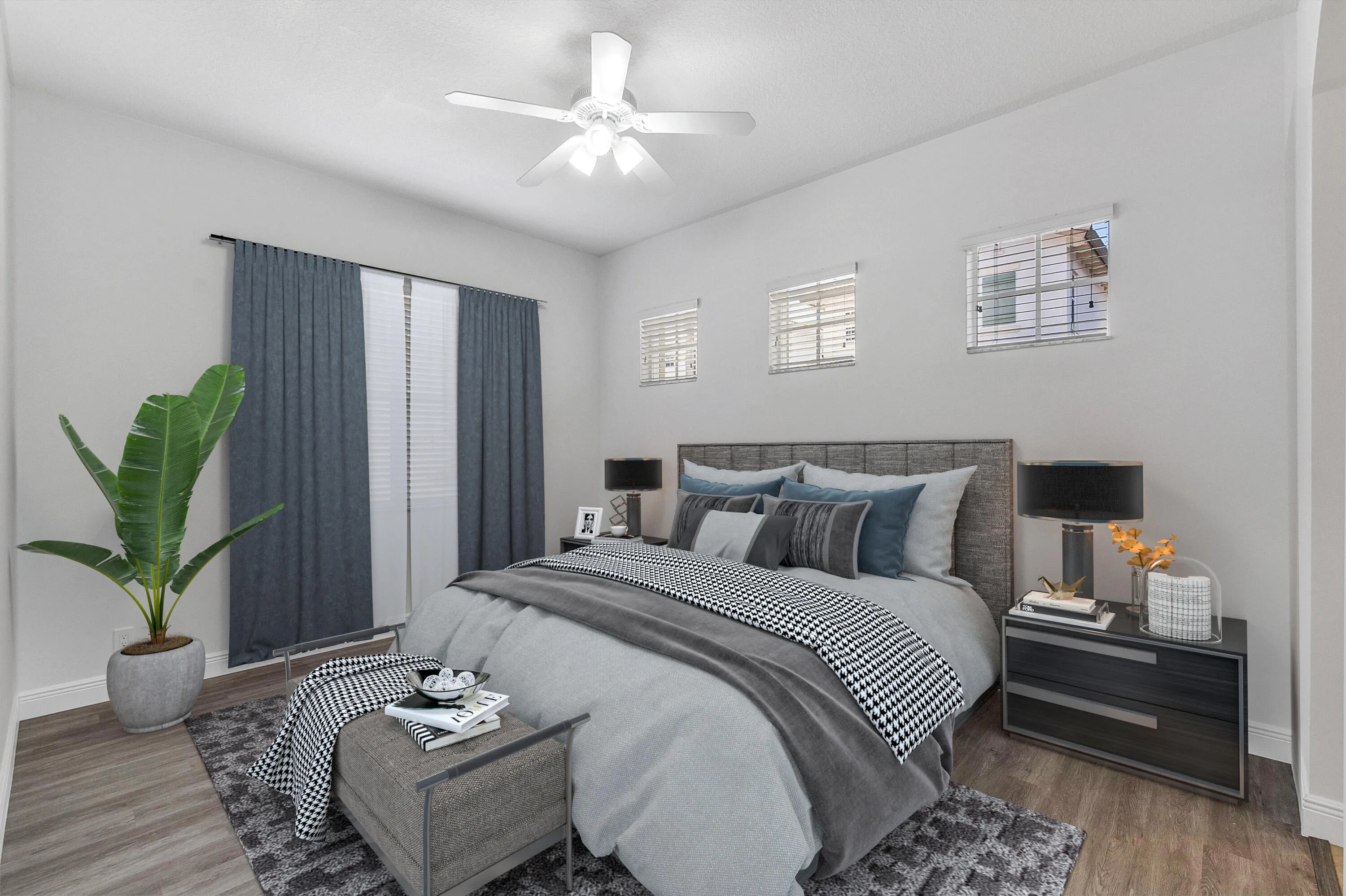 542 Primary Bedroom virtual stage