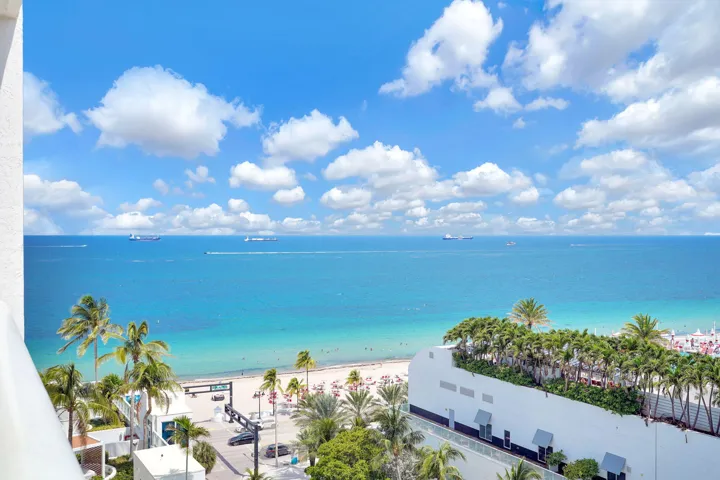 View from the 160sqft private balcony