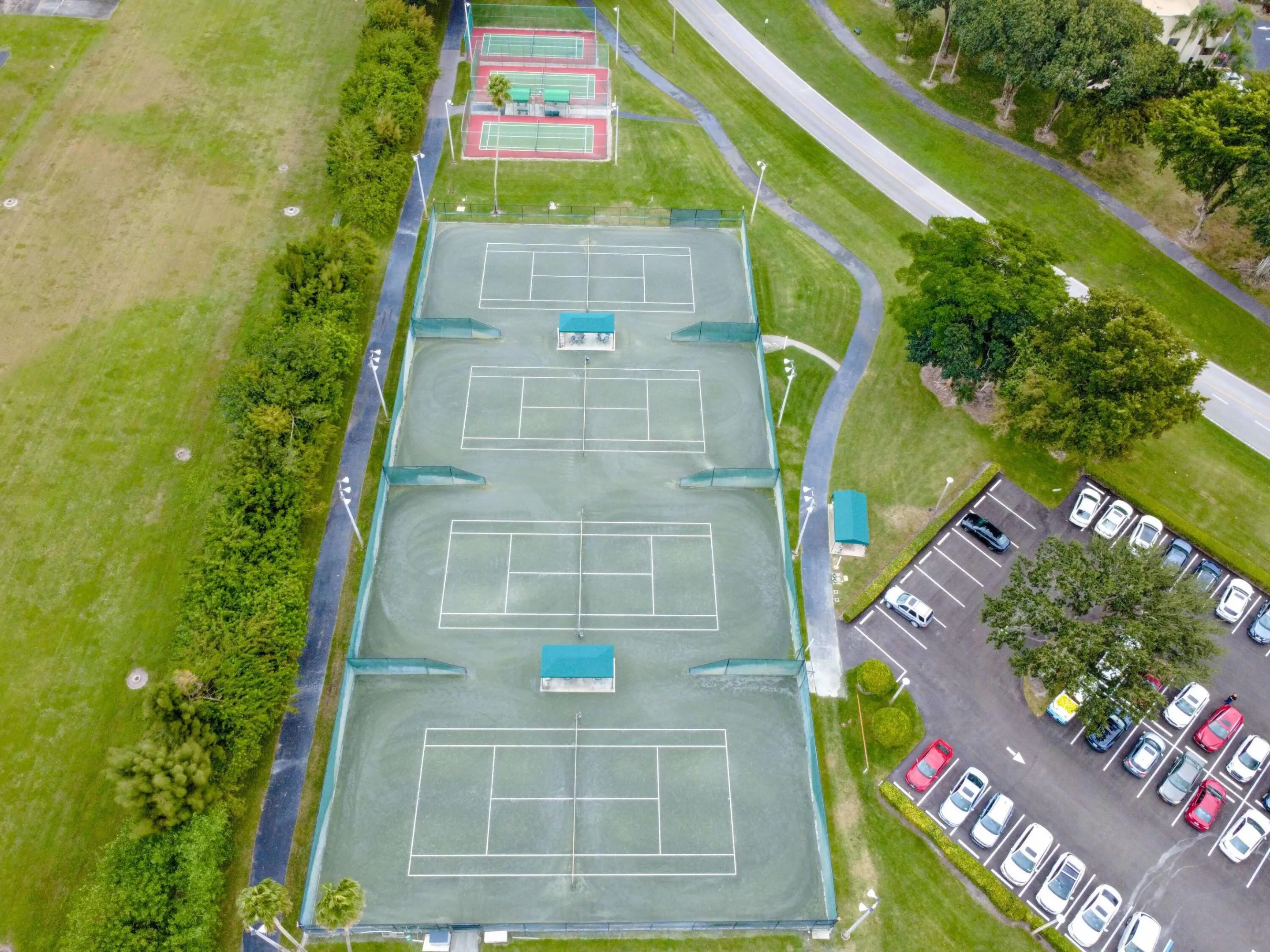 Main Clubhouse Tennis Pickleball Bird Ey