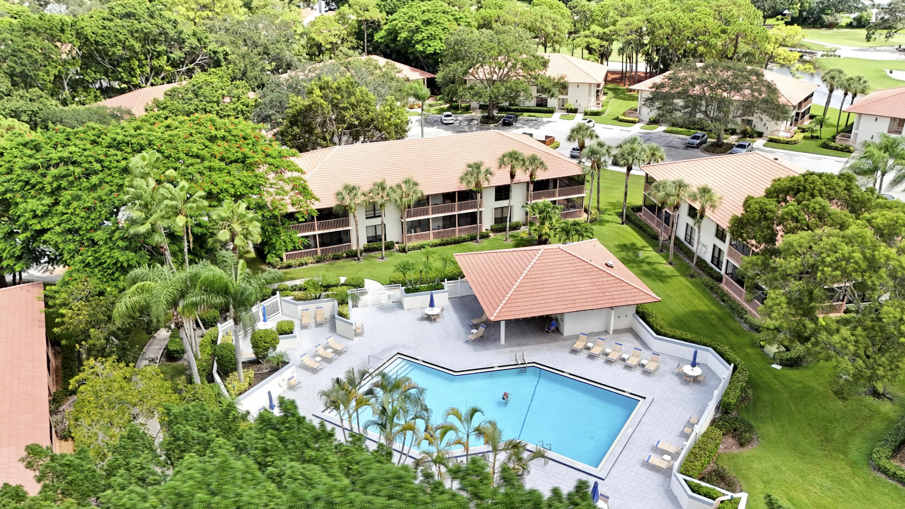 The Golf Villas enjoy two community pools.