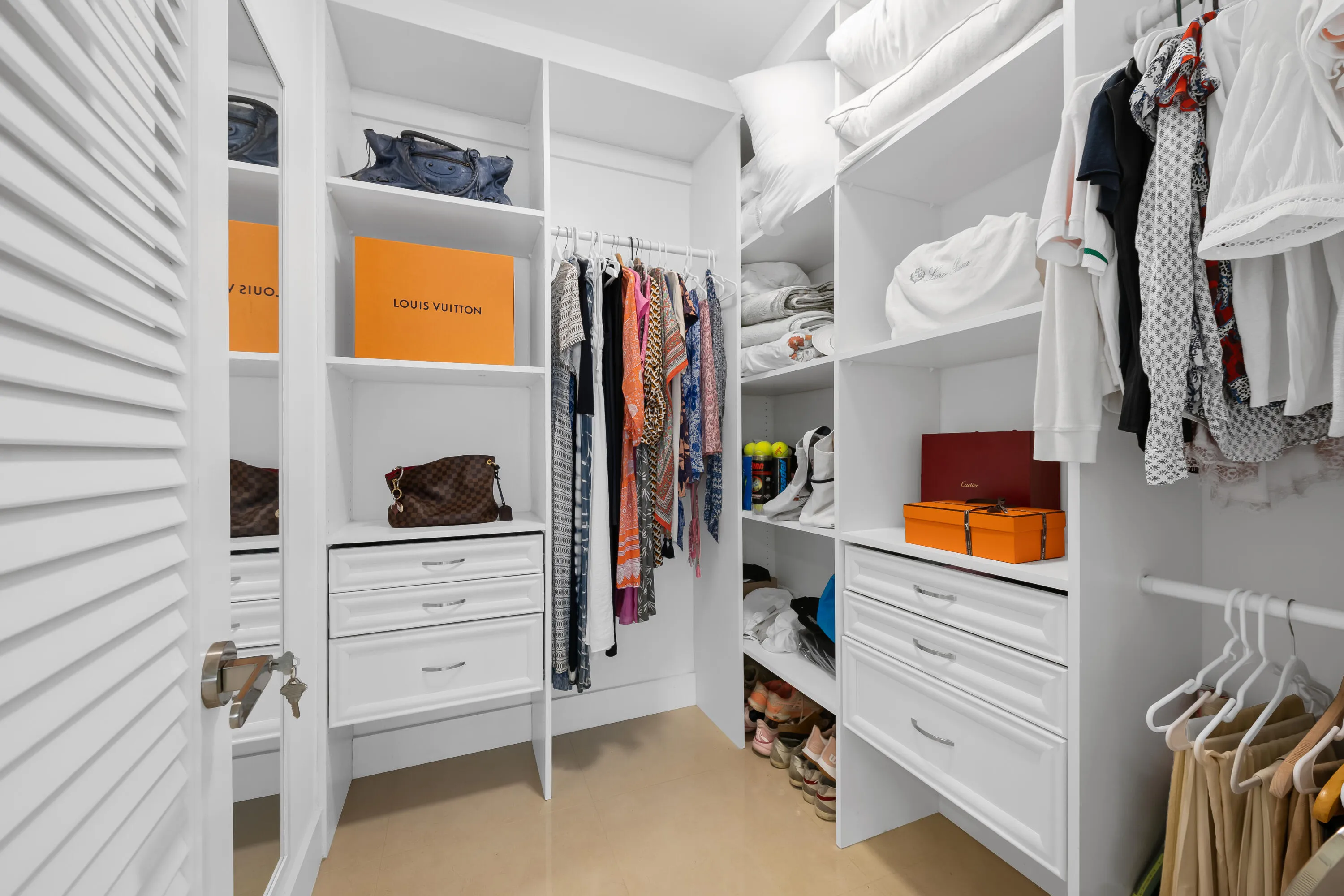 Primary closet