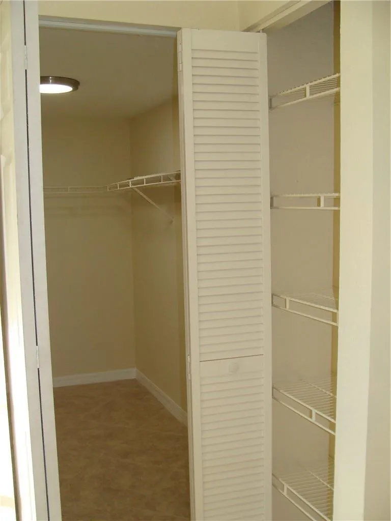 2 Closets in Master Bedroom