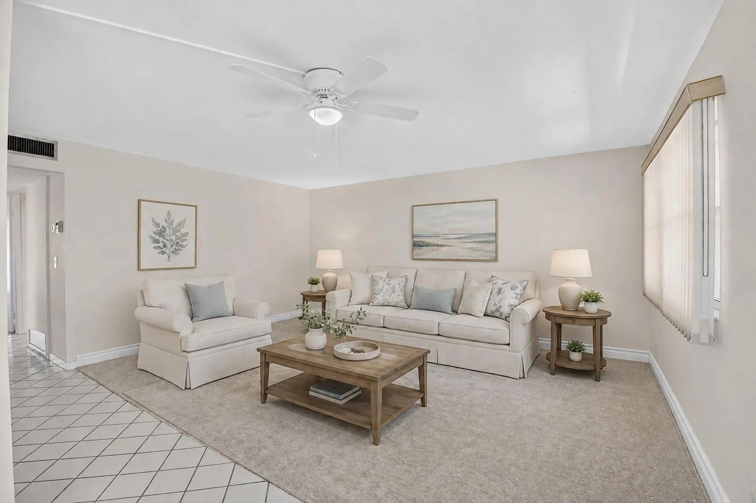 STAGED LIVING AREA