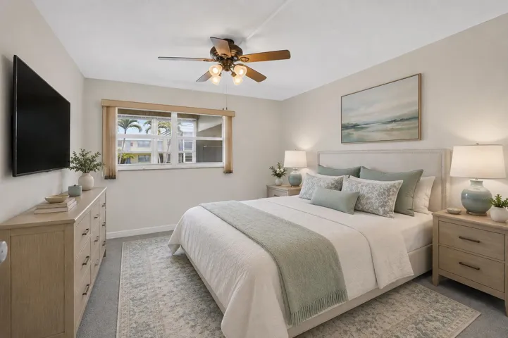 STAGED PRIMARY BEDROOM