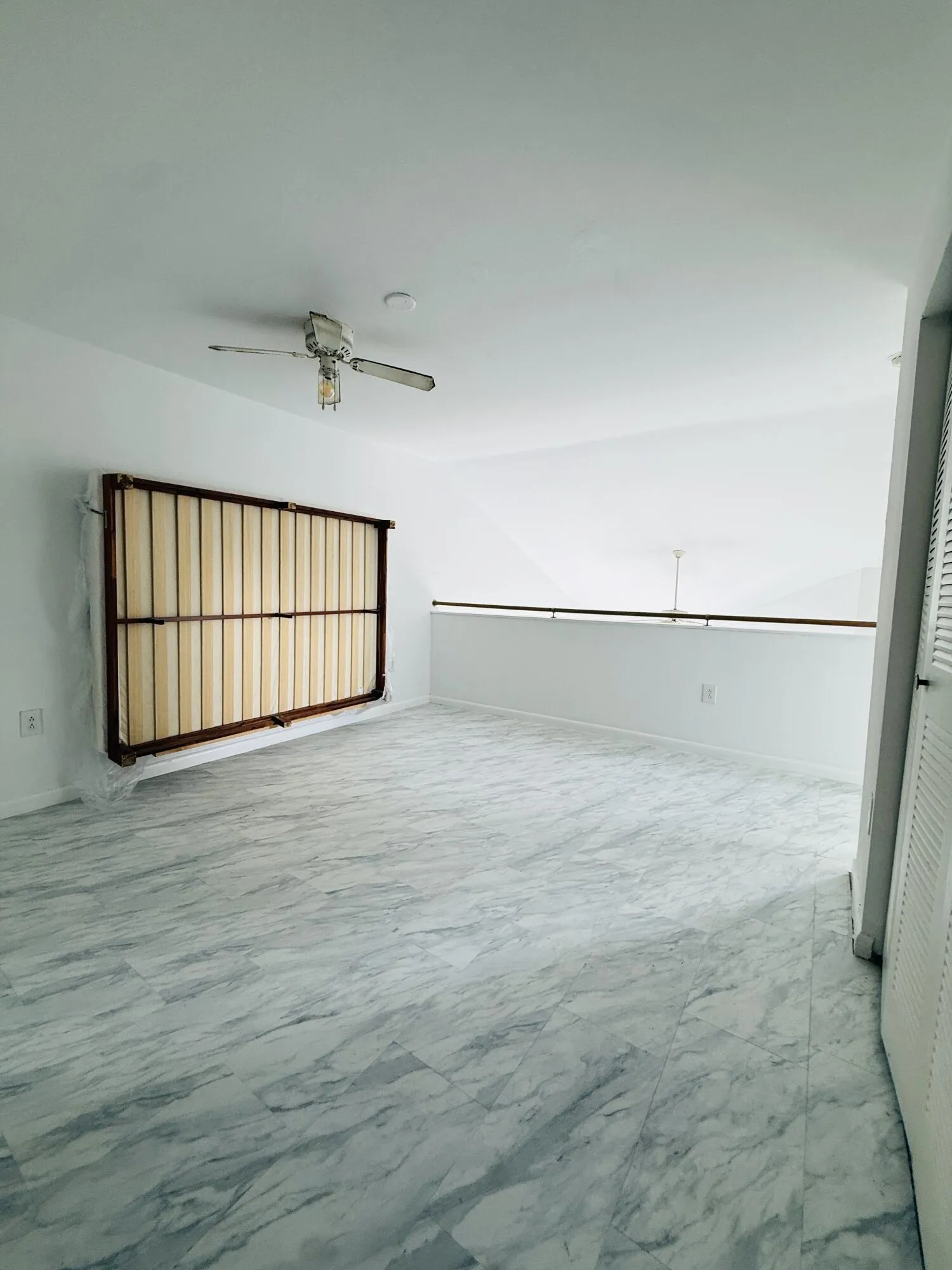 Upstairs flex space with convertible bed