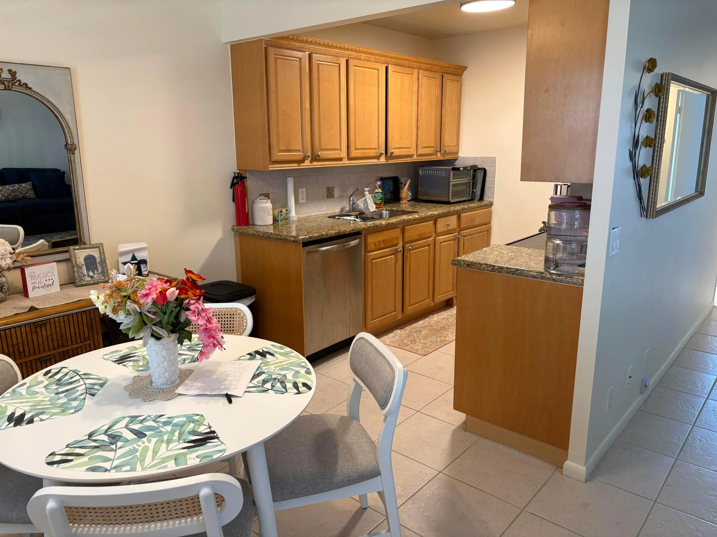 DINING AREA/KITCHEN