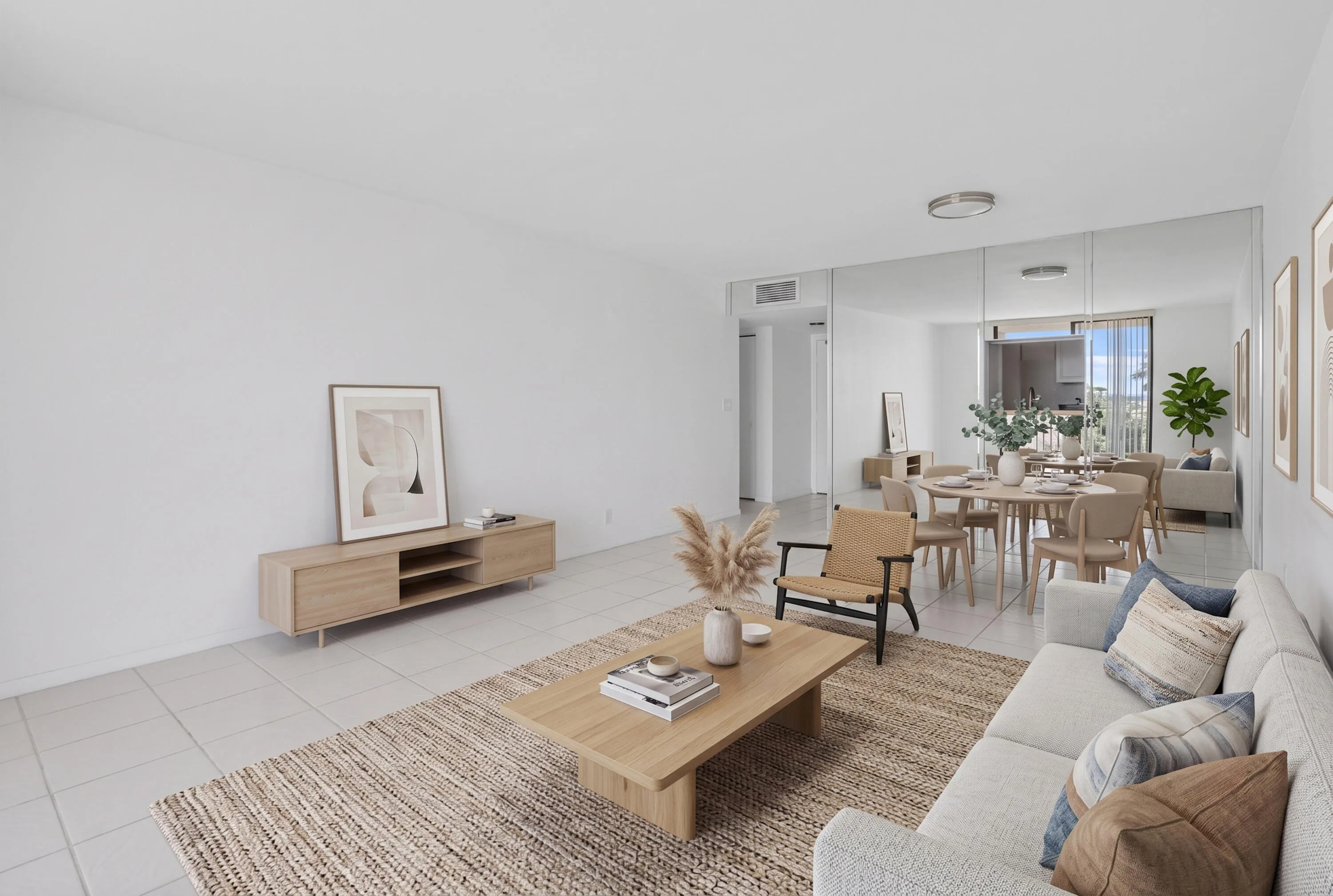 Staged Livinroom