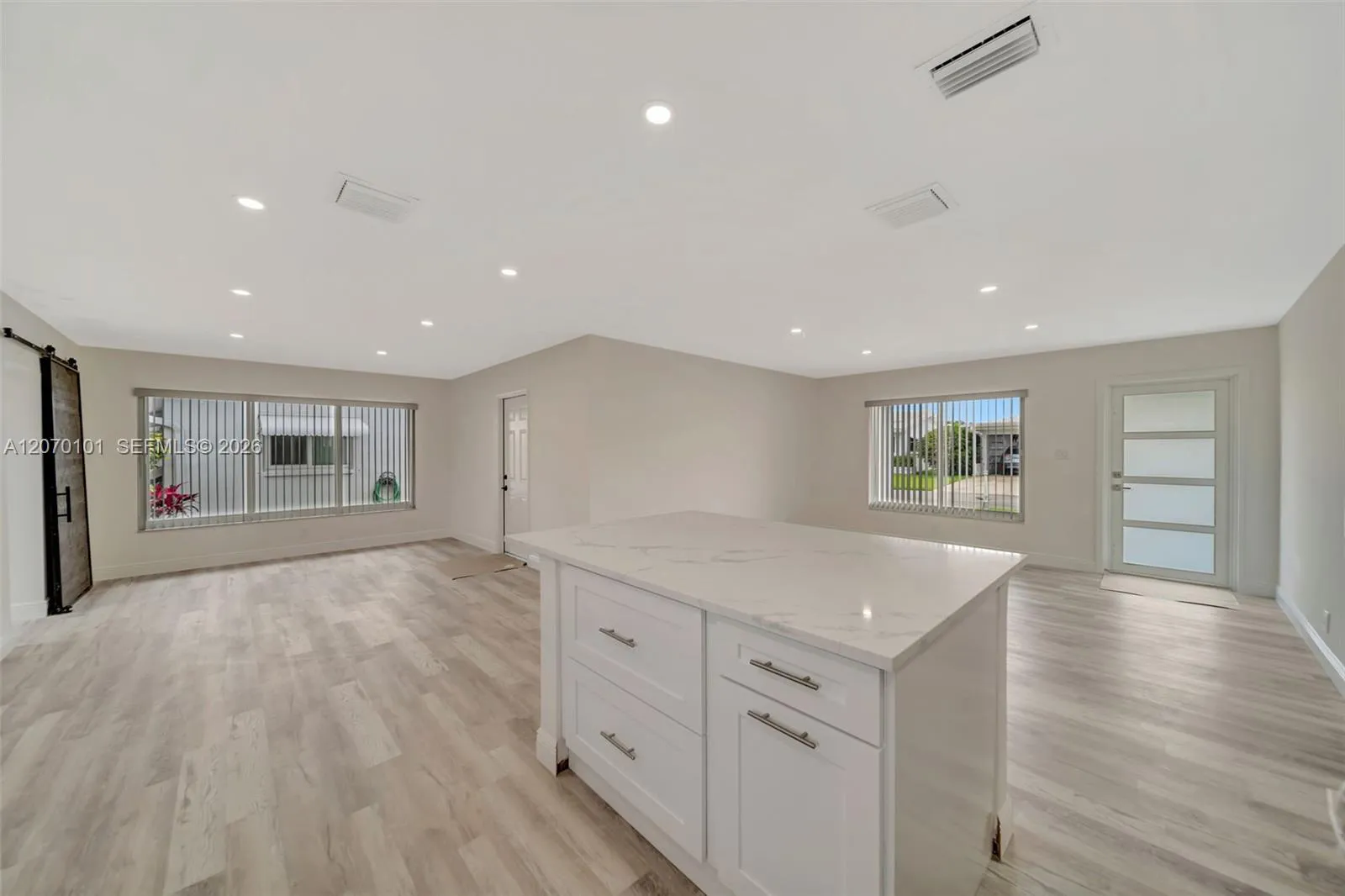 View of dining & Living room area