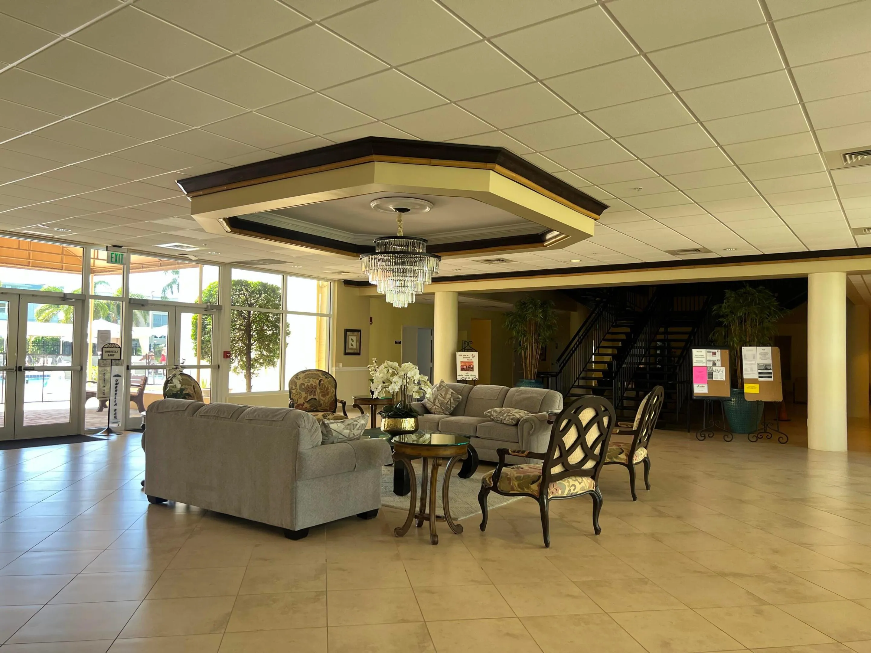 club house lobby