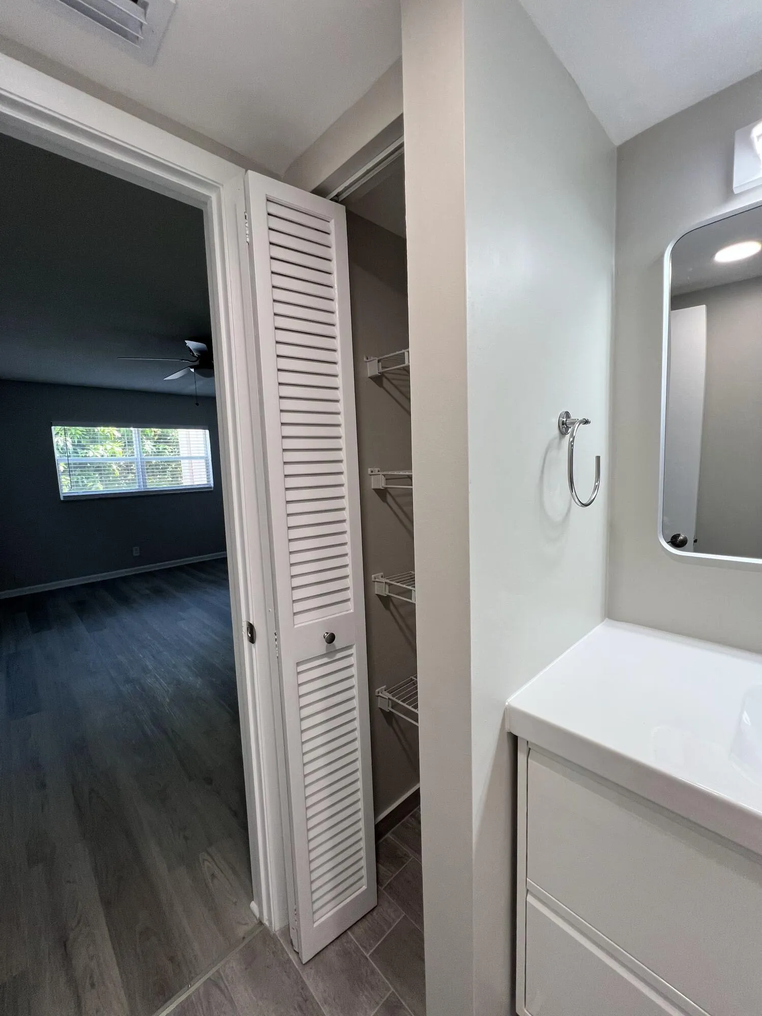 bathroom closet