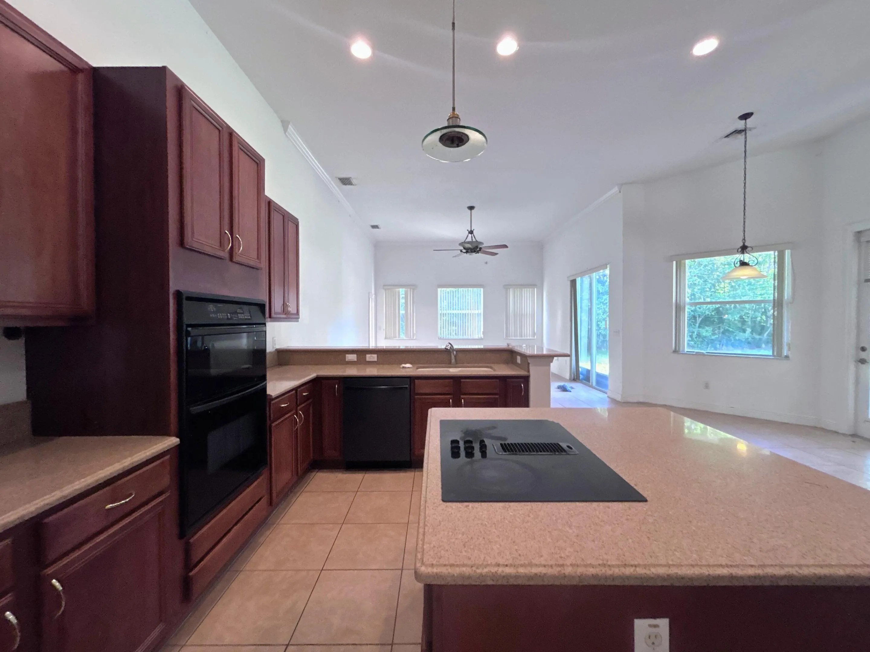 SOLID CHERRY CABINETS/QUARTZ COUNTER