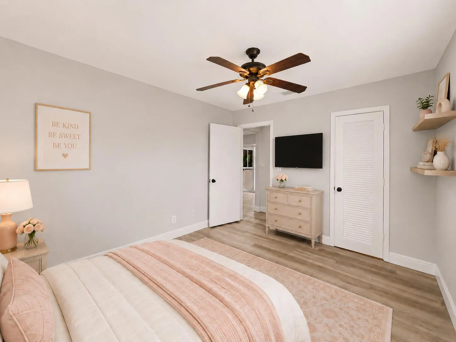 3rd Bedroom angle 2. Virtually Staged.