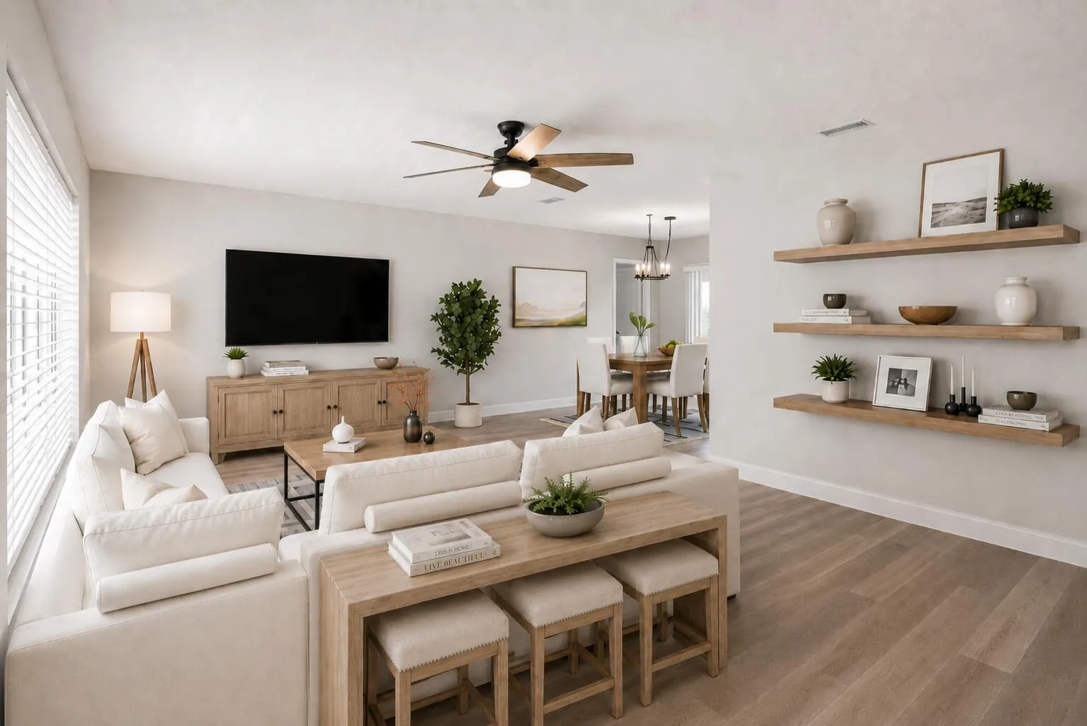 Living Room. Virtually Staged.